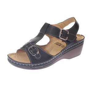 Sandalia Confort Negro Modelo Italiano Art. 5ask73329black
