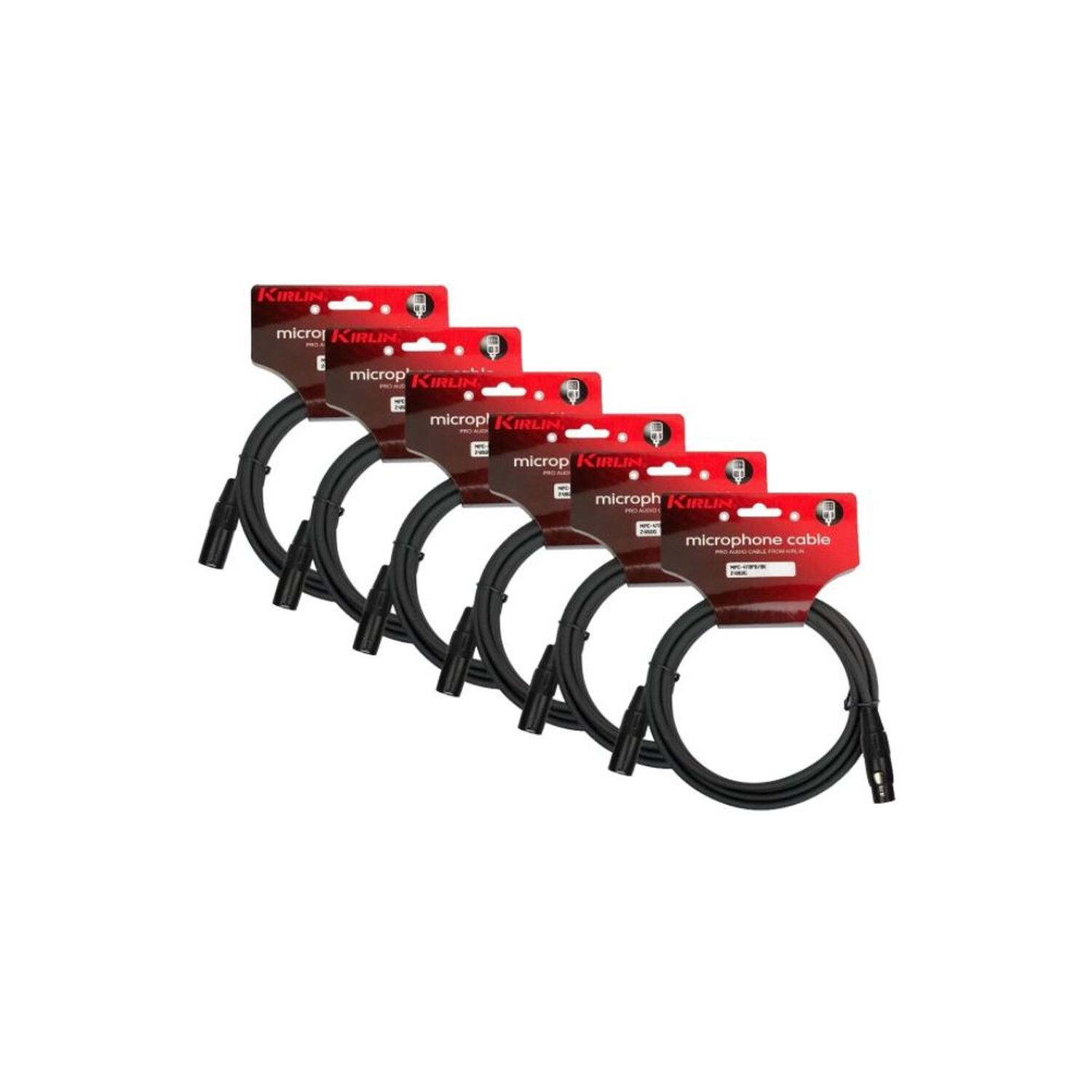 Pack6cable Micr&oacute;fono Serie C Xlr10m Kirlin Mpc6-470pb-10 image number 0.0