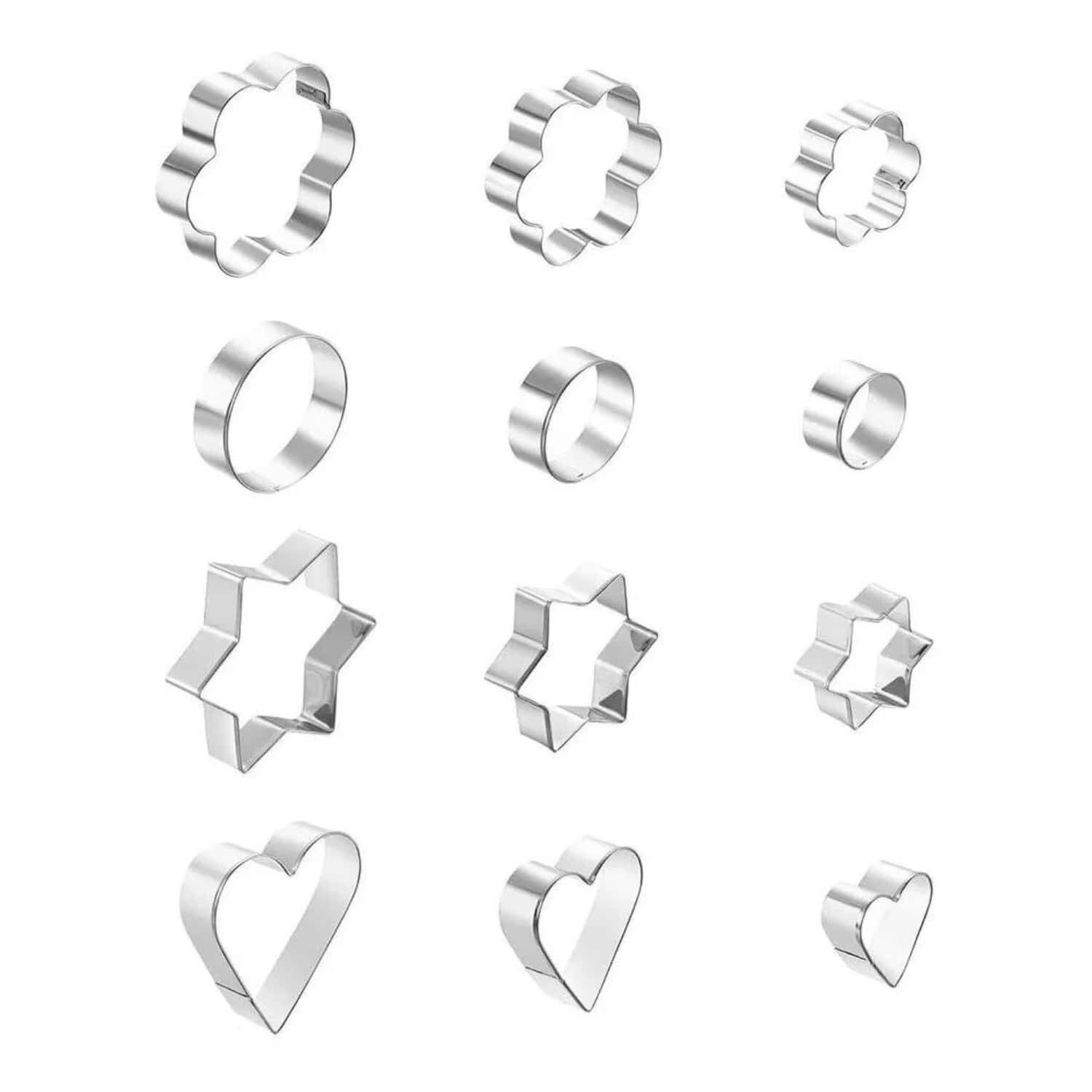 Set 12 Moldes Cortadores Para Galletas Formas Surtidas image number 0.0