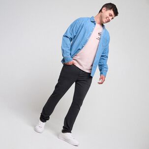 Polera Estampada Manga Corta Cuello Redondo Hombre Skuad