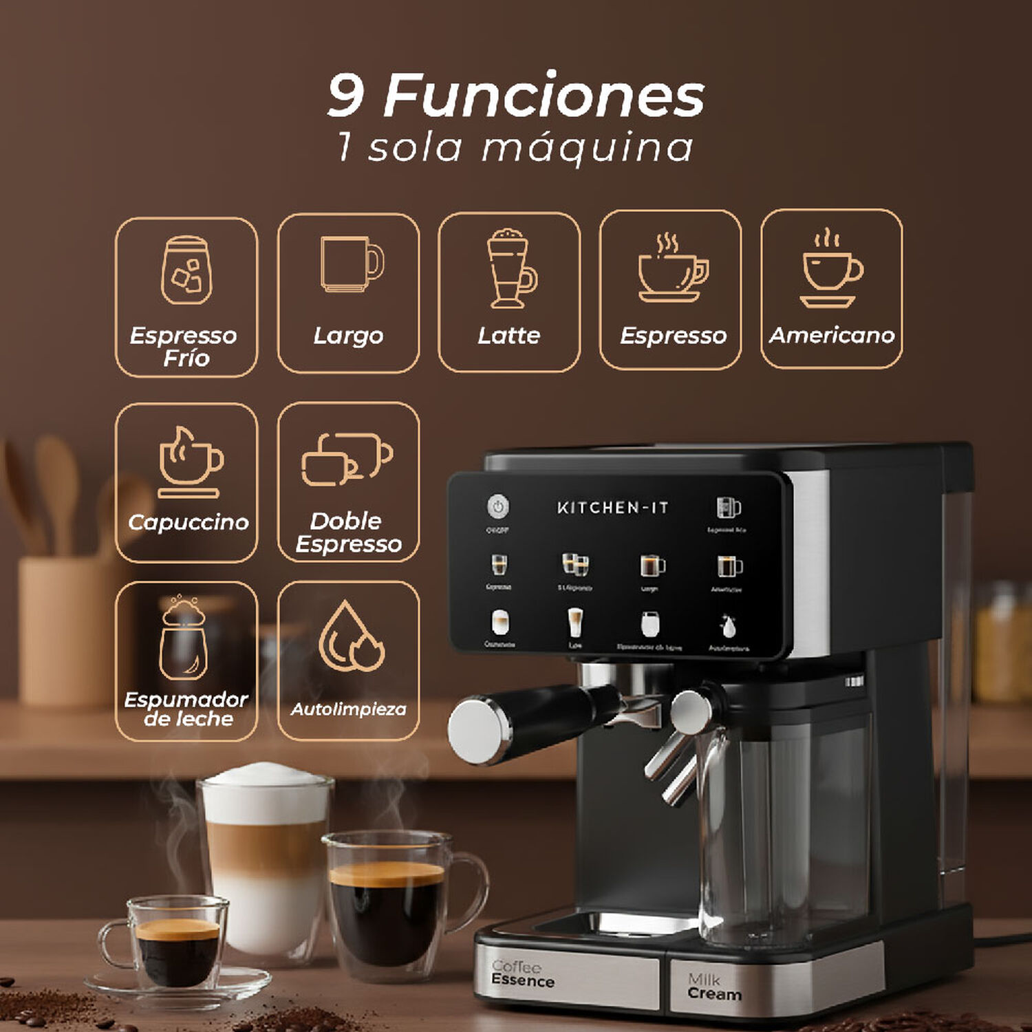 Cafetera Espresso Power Brew 9 En 1 image number 4.0
