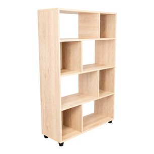 Mueble Biblioteca Organizadora 80,1x122,2x28,8 Cm Caf&eacute; Claro