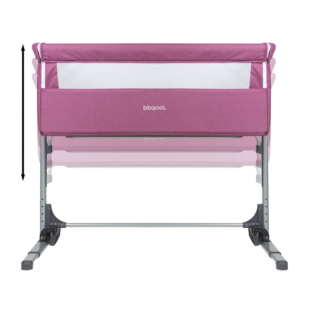 Cuna Colecho Mecedora Mosquitero Next2us Pink + Colch&oacute;n image number 5.0