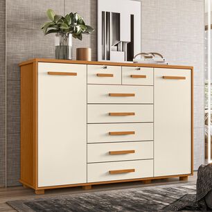 C&oacute;moda Vekkahome Fontana / 2 Puertas / 7 Cajones