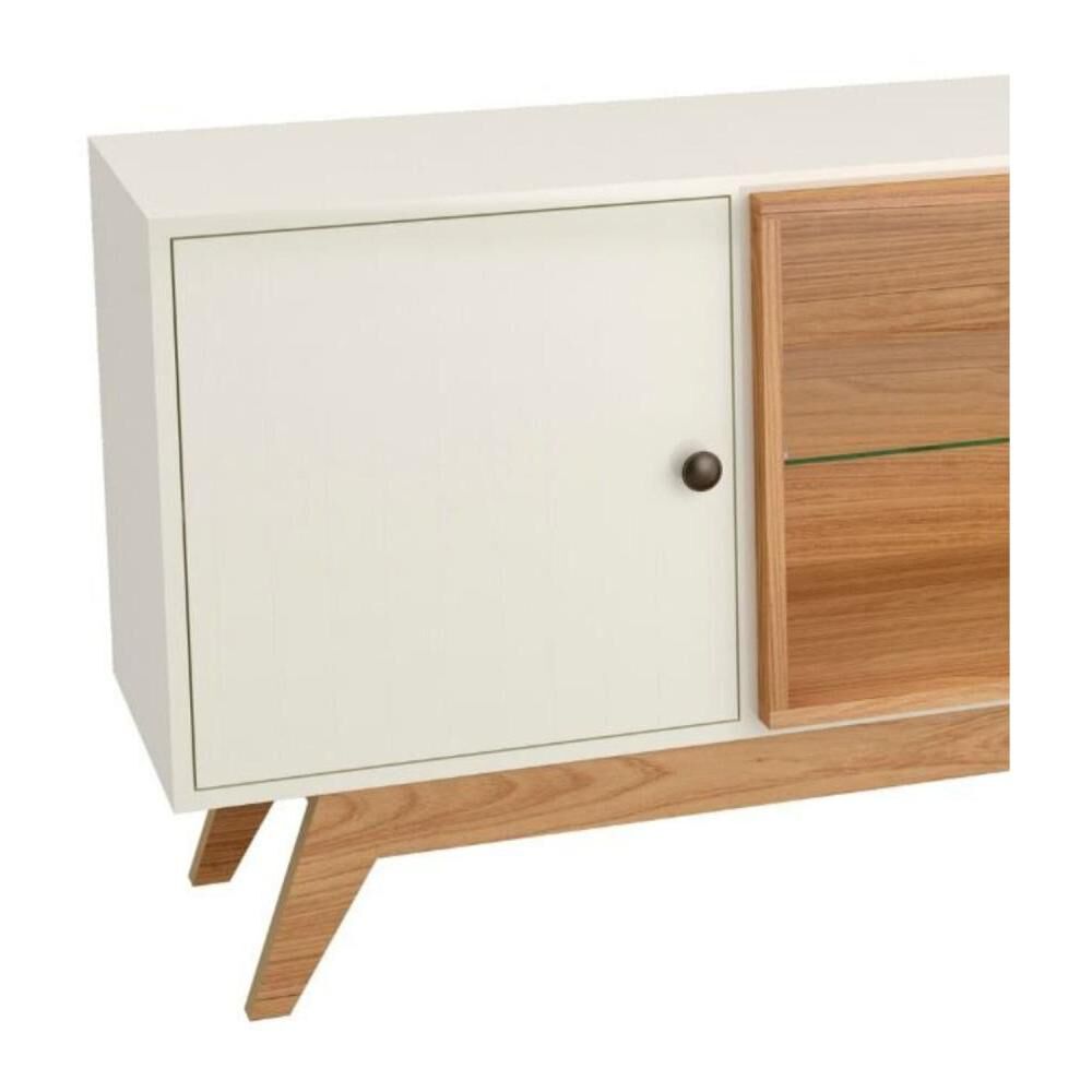 Rack Roca Ulmo 2 Puertas 75" Blanco-canela image number 4.0