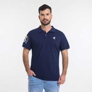 Polera Básica Manga Corta Cuello Piqué Hombre The King's Polo Club
