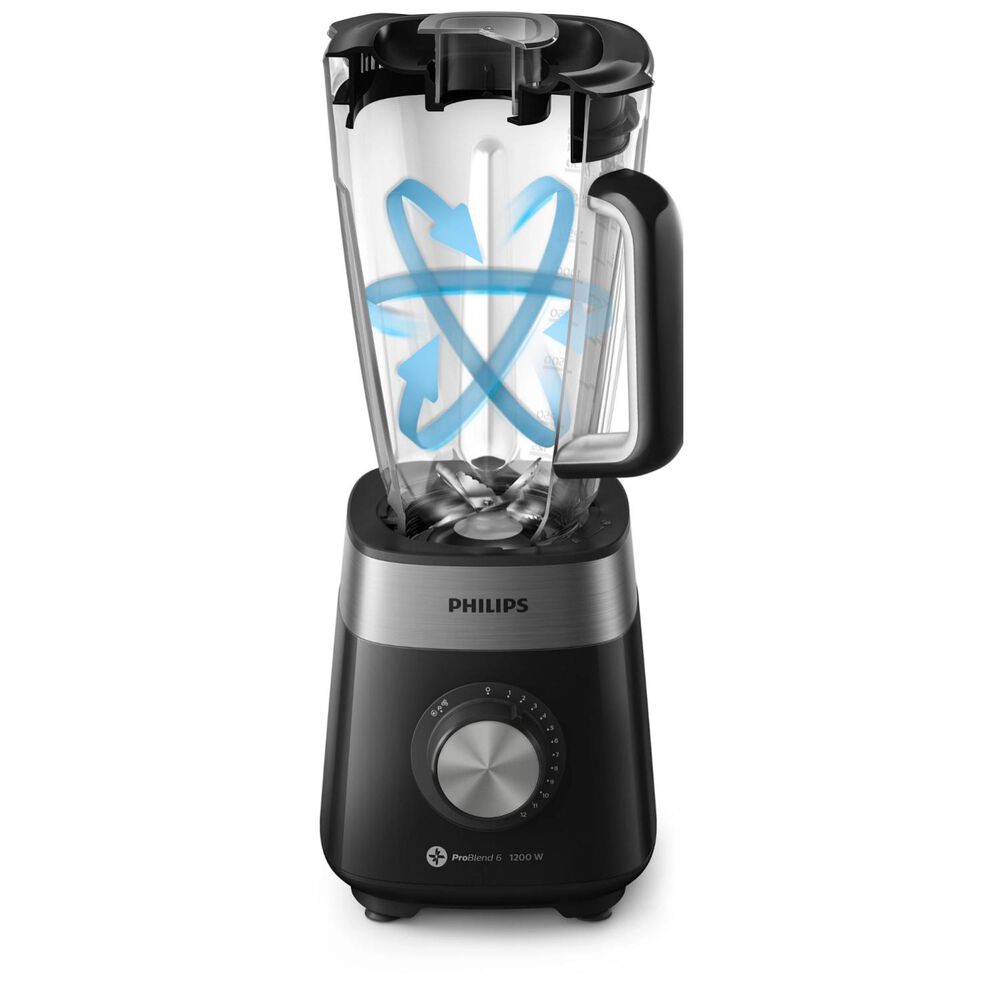 Licuadora Jarra Vidrio 3l 1200w Negro Hr2242/92 Philips image number 5.0