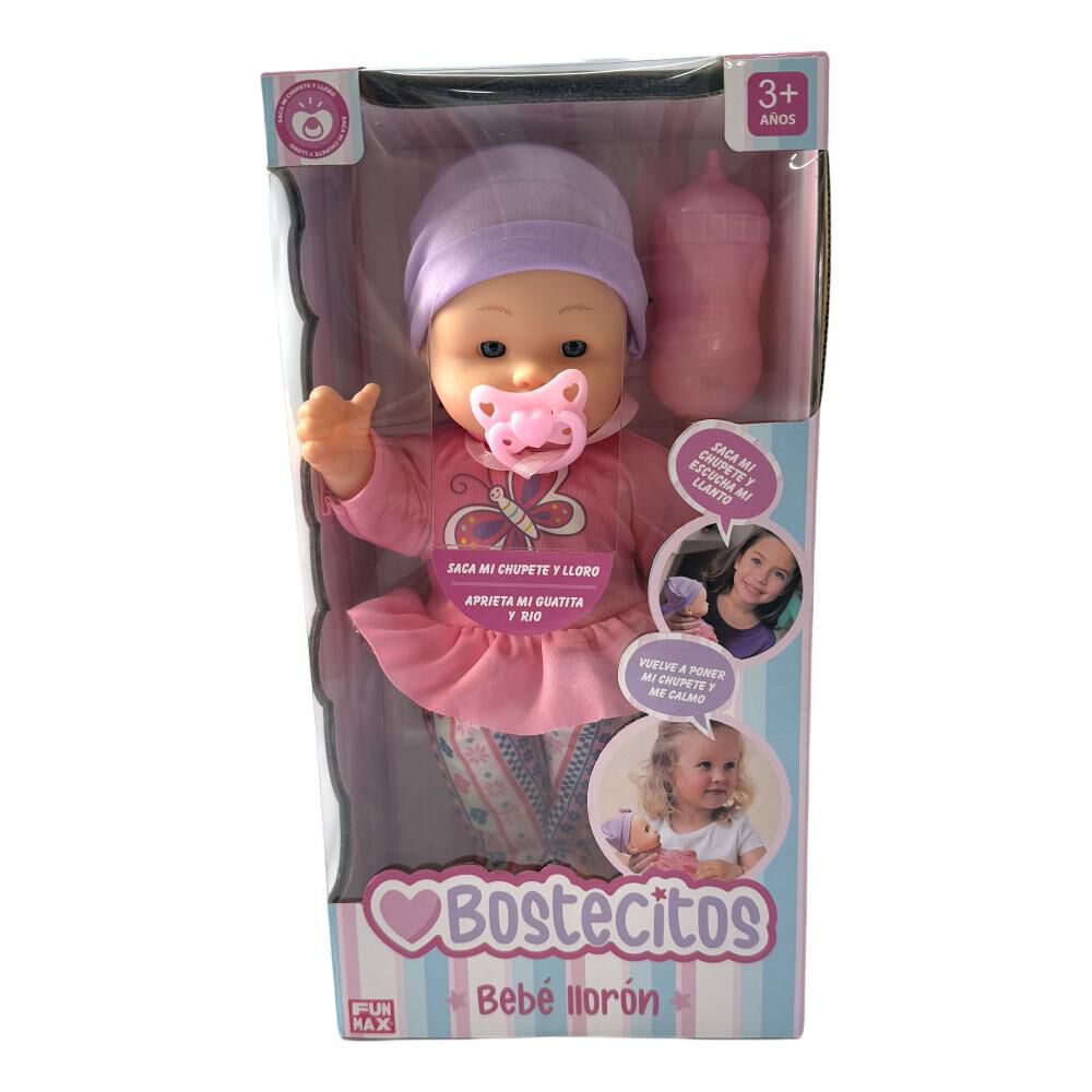 Muñeca Baby Doll Bostecitos Cuerpo Blando 12" Llorón Ass image number 5.0