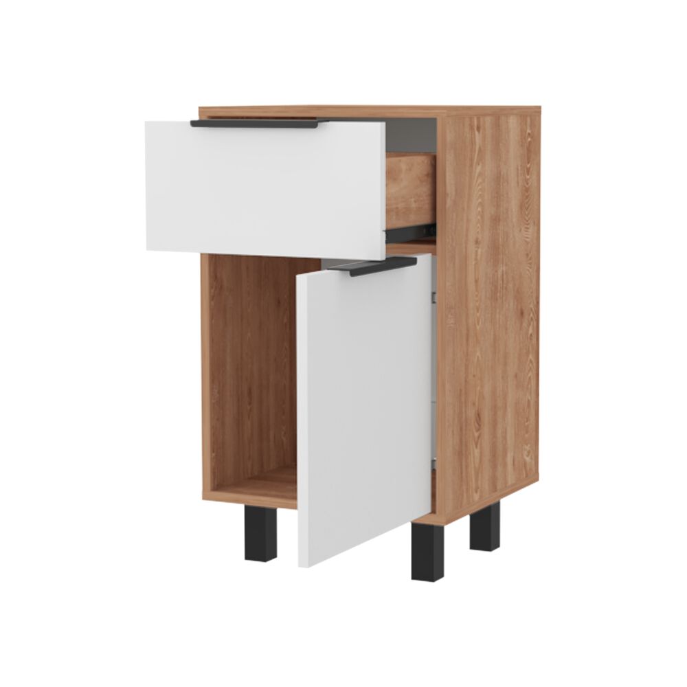 Velador 1 Caj&oacute;n 1 Puerta Fm-002c - Cafe Claro image number 3.0