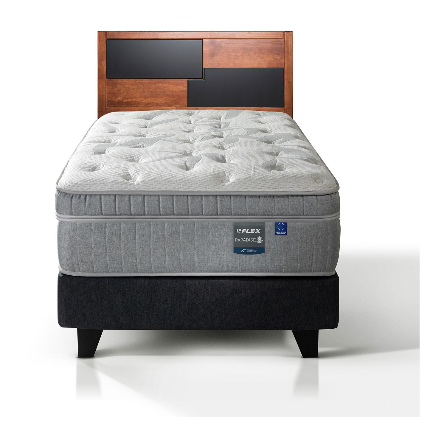 Cama Europea Flex Paradise / 1.5 Plazas / Base Normal + Respaldo image number 0.0