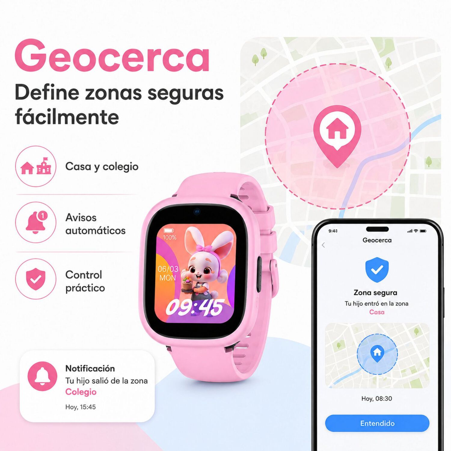 Smartwatch Infantil Lagenio K3 4g Gps Sos Videollamadas image number 3.0