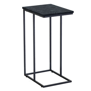Mesa Lateral Estilo Marmol Negro