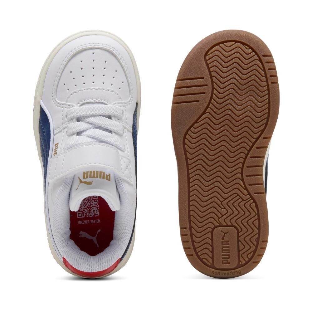 Zapatilla Urbana Unisex Puma Caven Iii Retro Ac+ Inf White-blue Jewel-gum image number 4.0