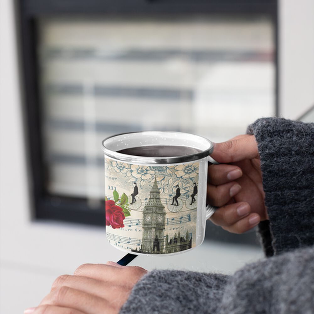 Taza Enlozada Lechera Big Ben Londres Vintage image number 1.0