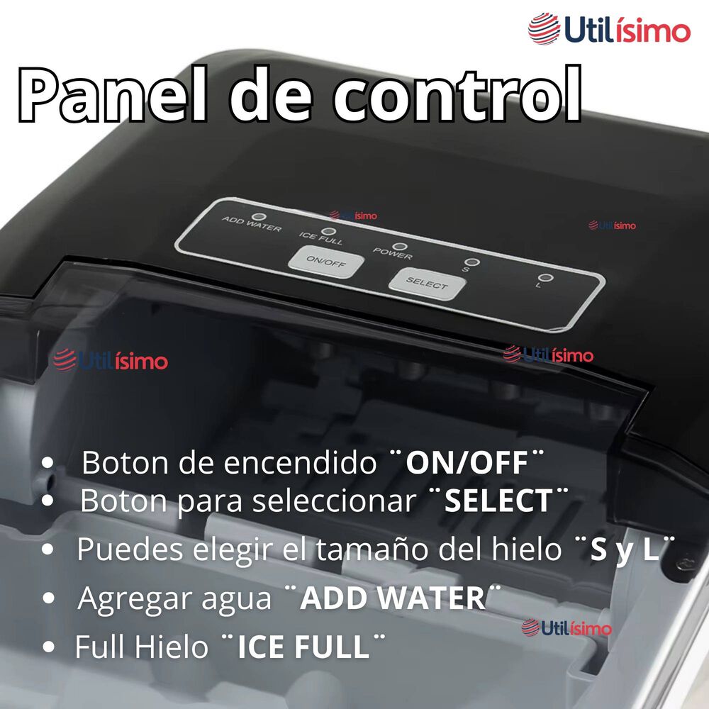 Máquina De Hielo Portátil Potente Hogar Premium image number 8.0