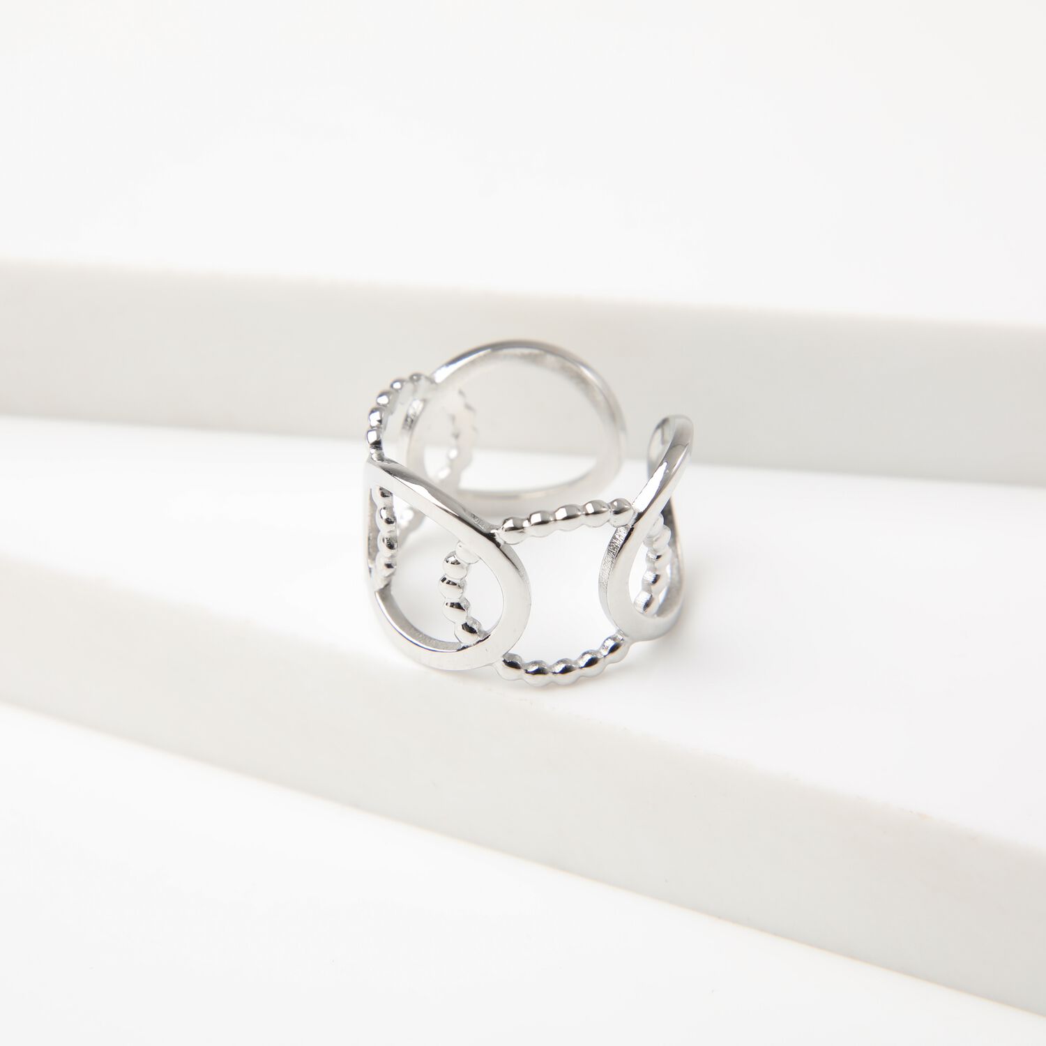 Anillo 19v69 Plateado Mujer Str210 image number 0.0