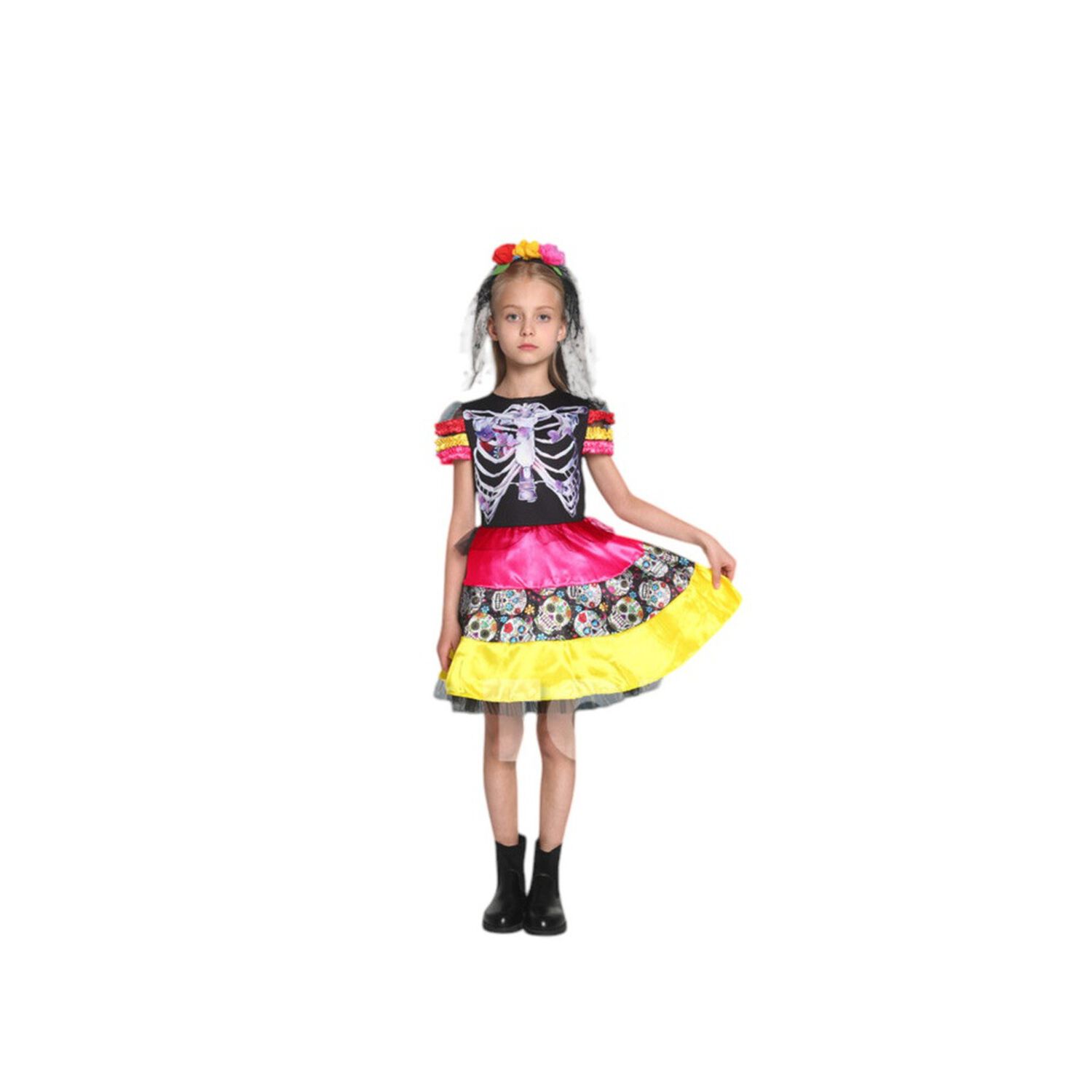 Disfraz Infantil Catrina Esqueleto image number 3.0