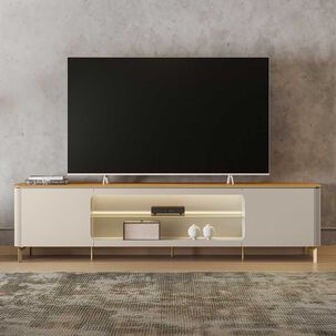 Rack Tv Montreux 85" 240x59x45 Con Luz Led