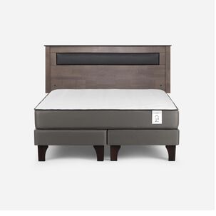 Cama Europea Rosen New Style 2 Plus / 2 Plazas / Base Dividida + Respaldo