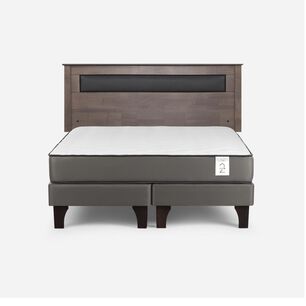 Cama Europea Rosen New Style 2 Plus / 2 Plazas / Base Dividida + Respaldo