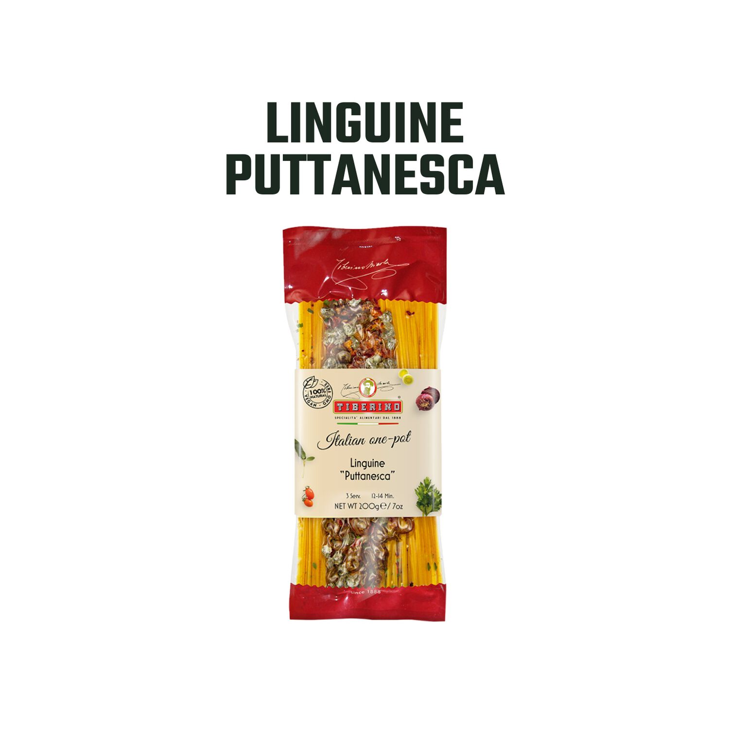 Pasta Linguini Picante Putanesca Tiberino 1 X 200 Gr image number 2.0