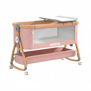 Cuna Colecho Mecedora 3 En 1 Lubabycas Rosada