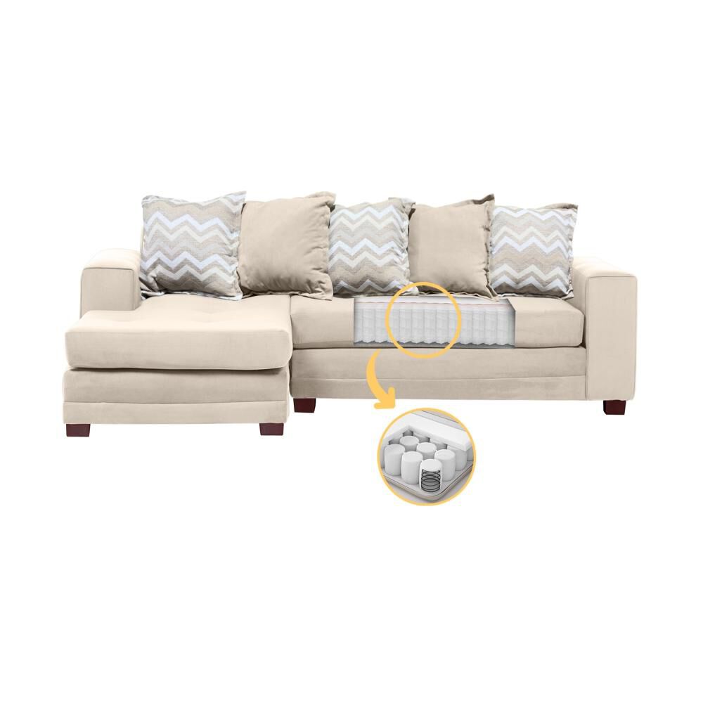 Sof&aacute; Seccional Izquierdo Living Factory Milan / 4 Cuerpos image number 2.0