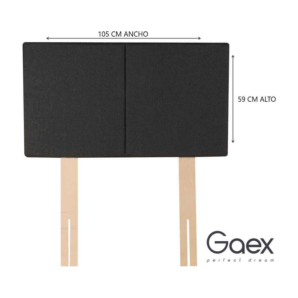 Cama Europea 1.5 Plaza 190 Respaldo Everest image number 1.0