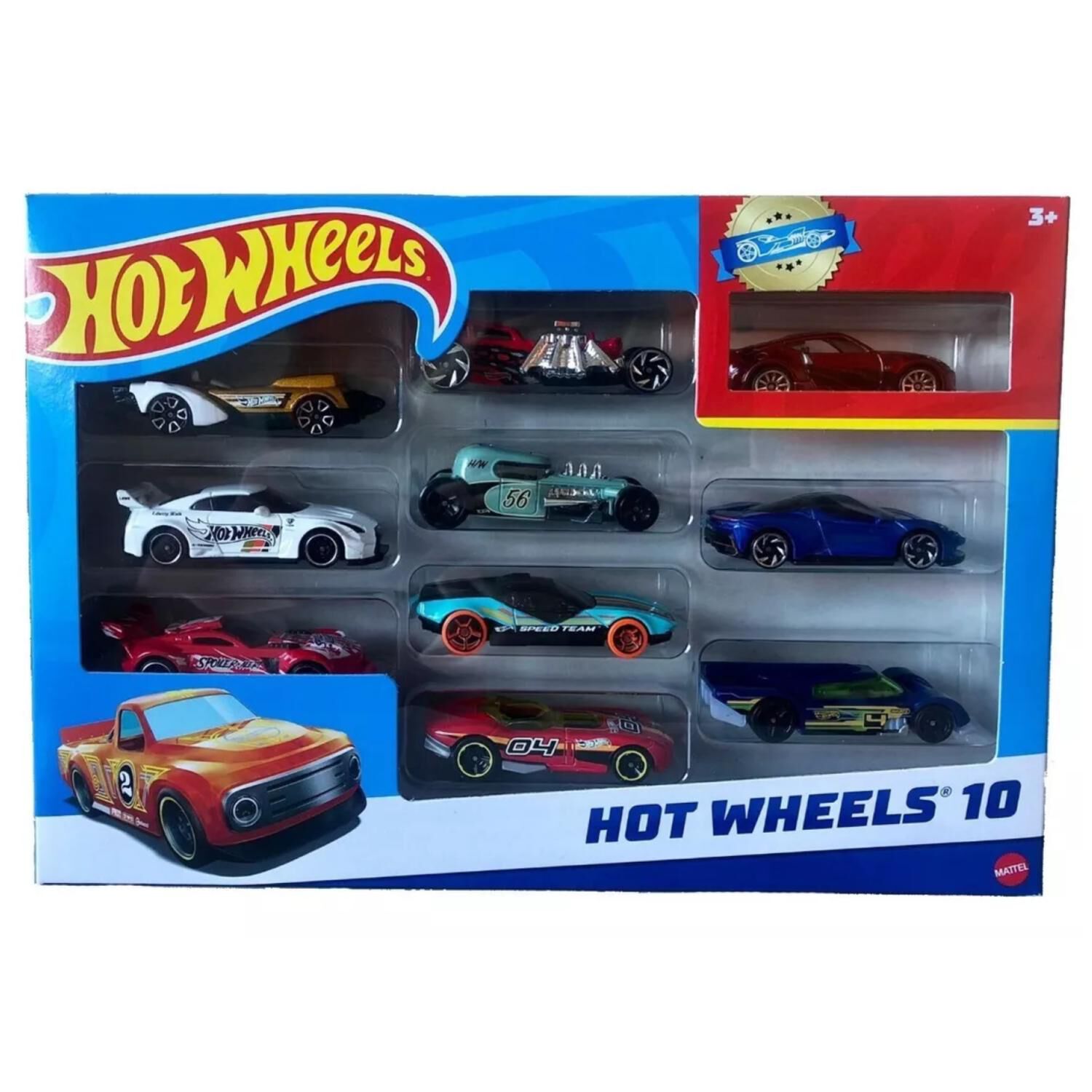 Juguete Figuras Hot Wheels 10 Piezas Coleccionables Infantil image number 0.0