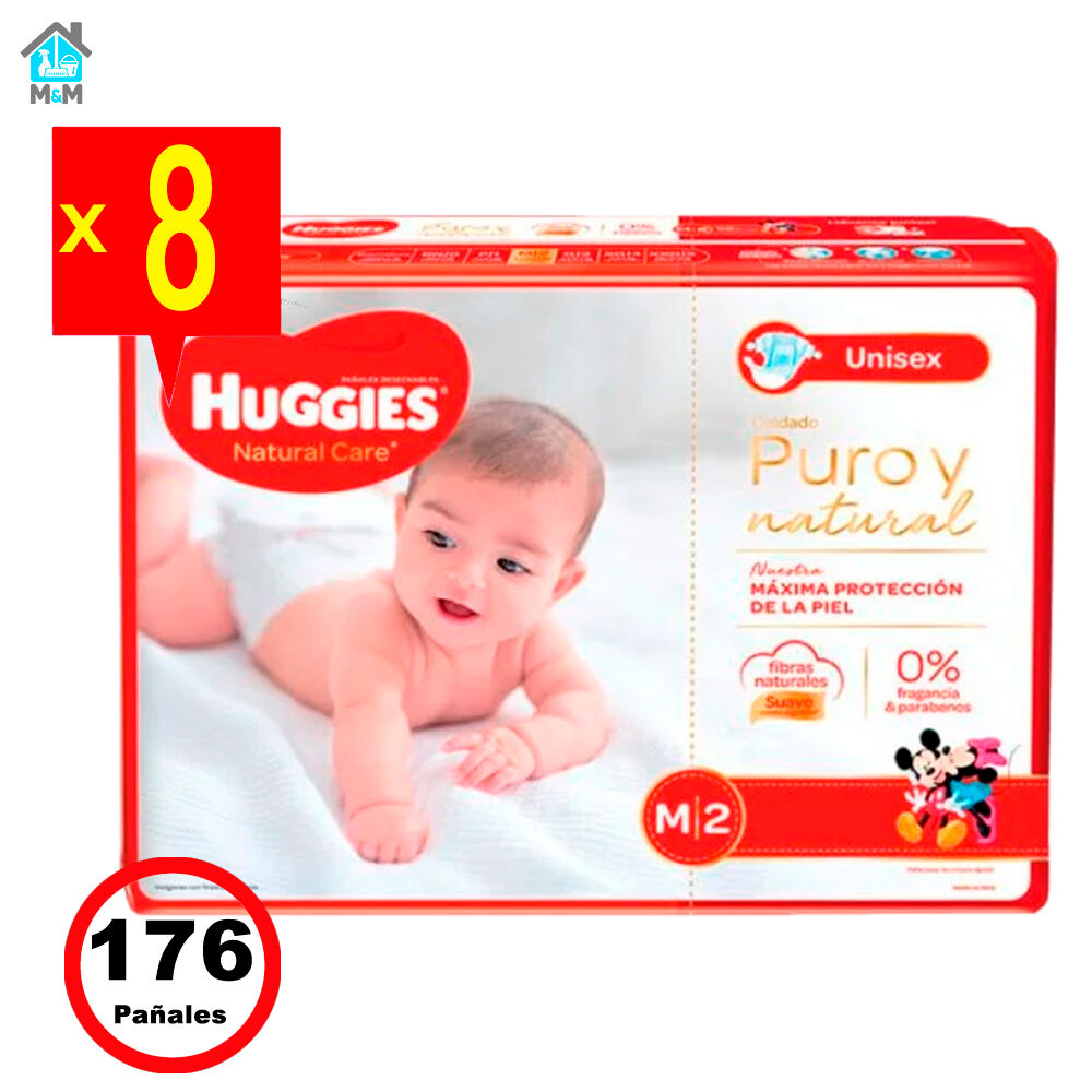 Pa&ntilde;ales Huggies Natural Care - Talla M 176 Pa&ntilde;ales image number 0.0