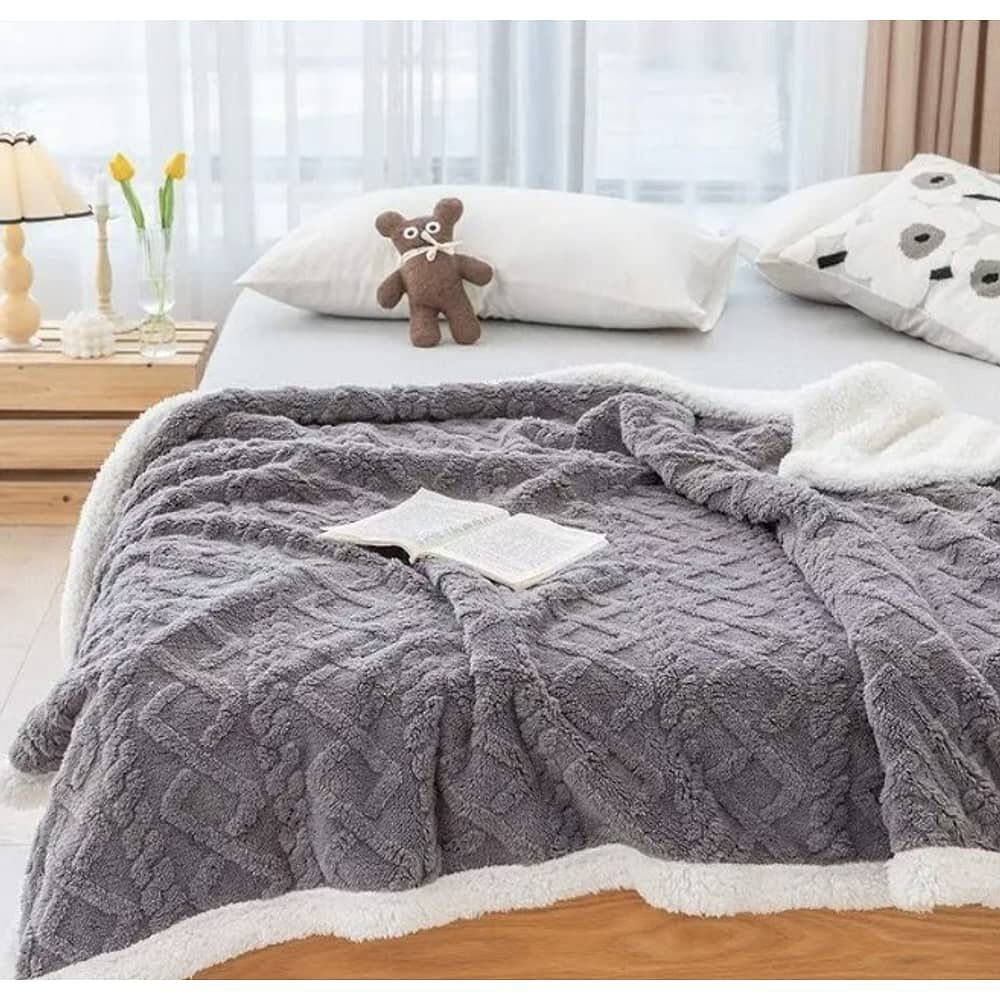 Manta De Polar -200x230. Gris Oscuro image number 3.0