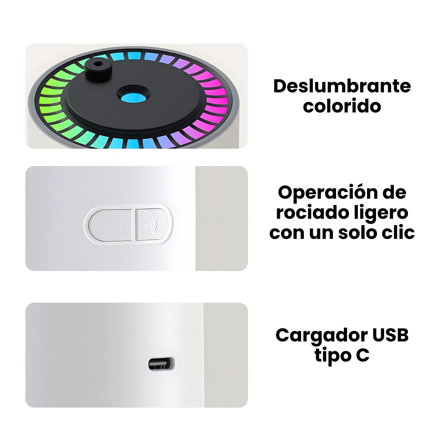Humidificador Usb Con Proyecci&oacute;n Luz Cielo Estrellas Port&aacute;til image number 2.0