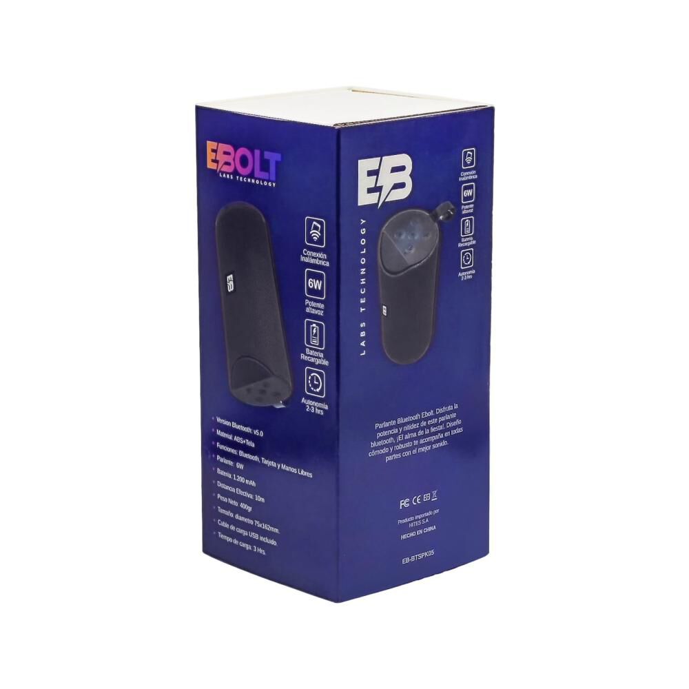 Parlante Bluetooth Ebolt Btspk05 image number 4.0