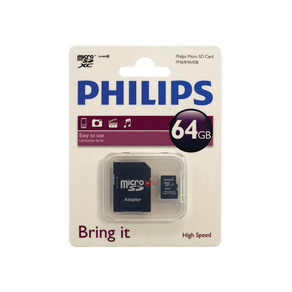 Tarjeta Microsdhc Philips 64gb - Ps image number 1.0