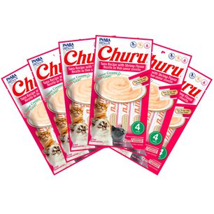 Churu Gato Sabor At&uacute;n Y Camar&oacute;n 24 Unidades