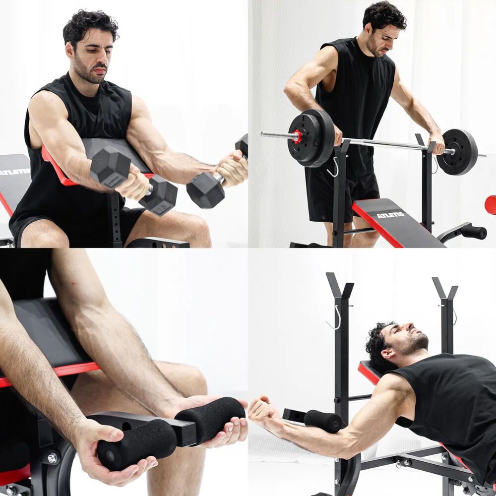 Banca Multifuncional Pesas Pecho Piernas Abs image number 7.0