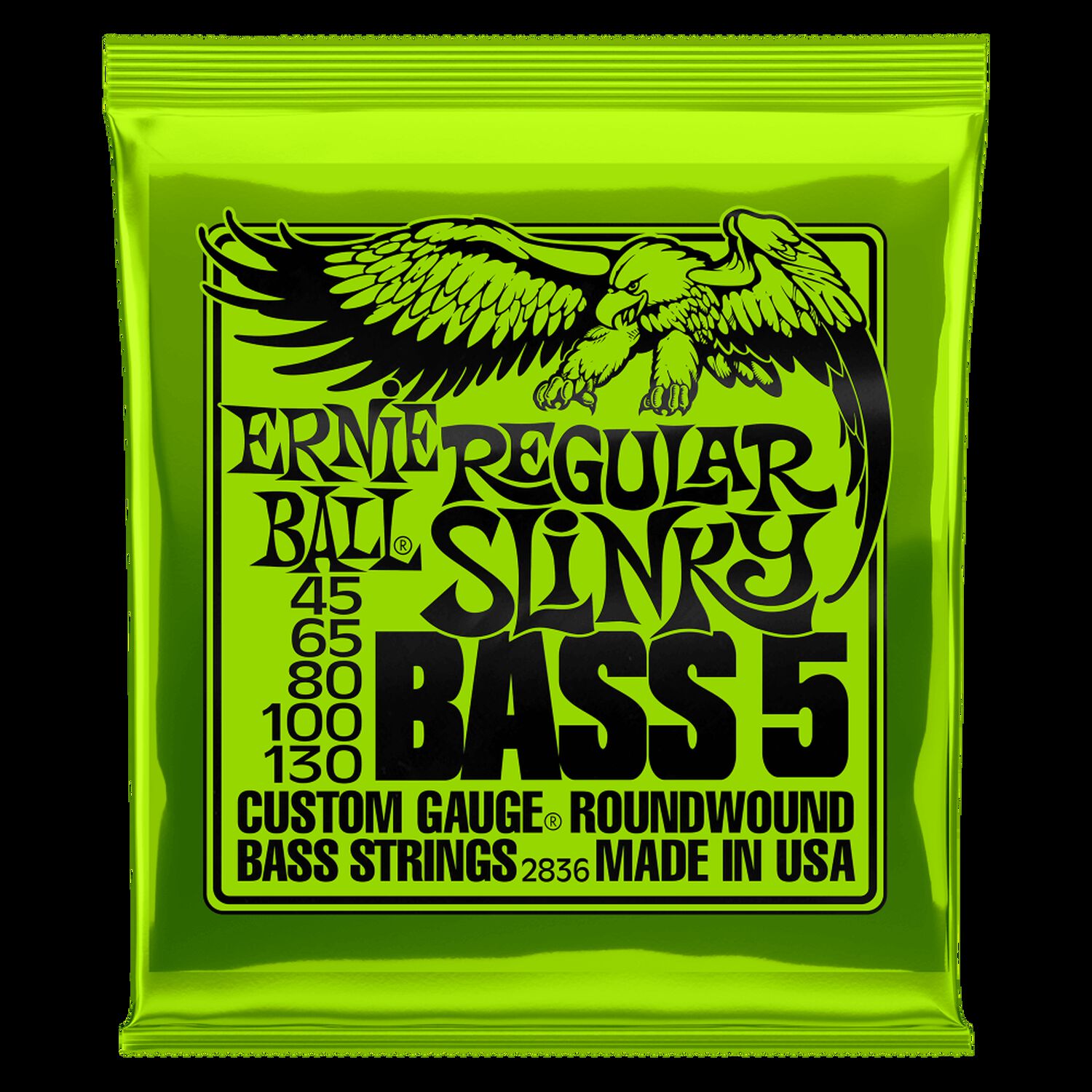 Set De 5 Cuerdas Para Bajo Ernie Ball Regular Slinky Nickel 45 - 130 image number 0.0