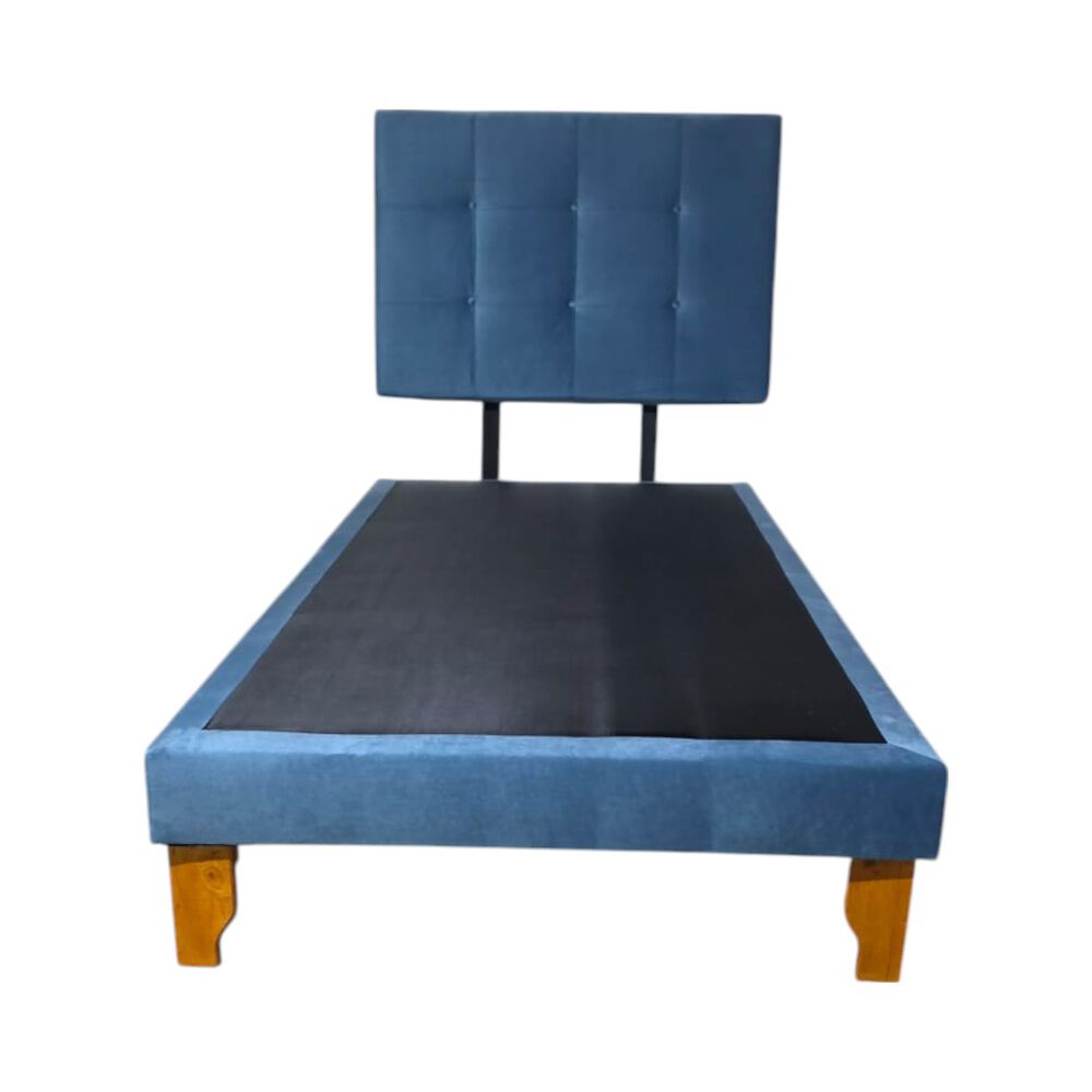 Cama De Plaza Y Media Felpa Azul Jeans image number 4.0