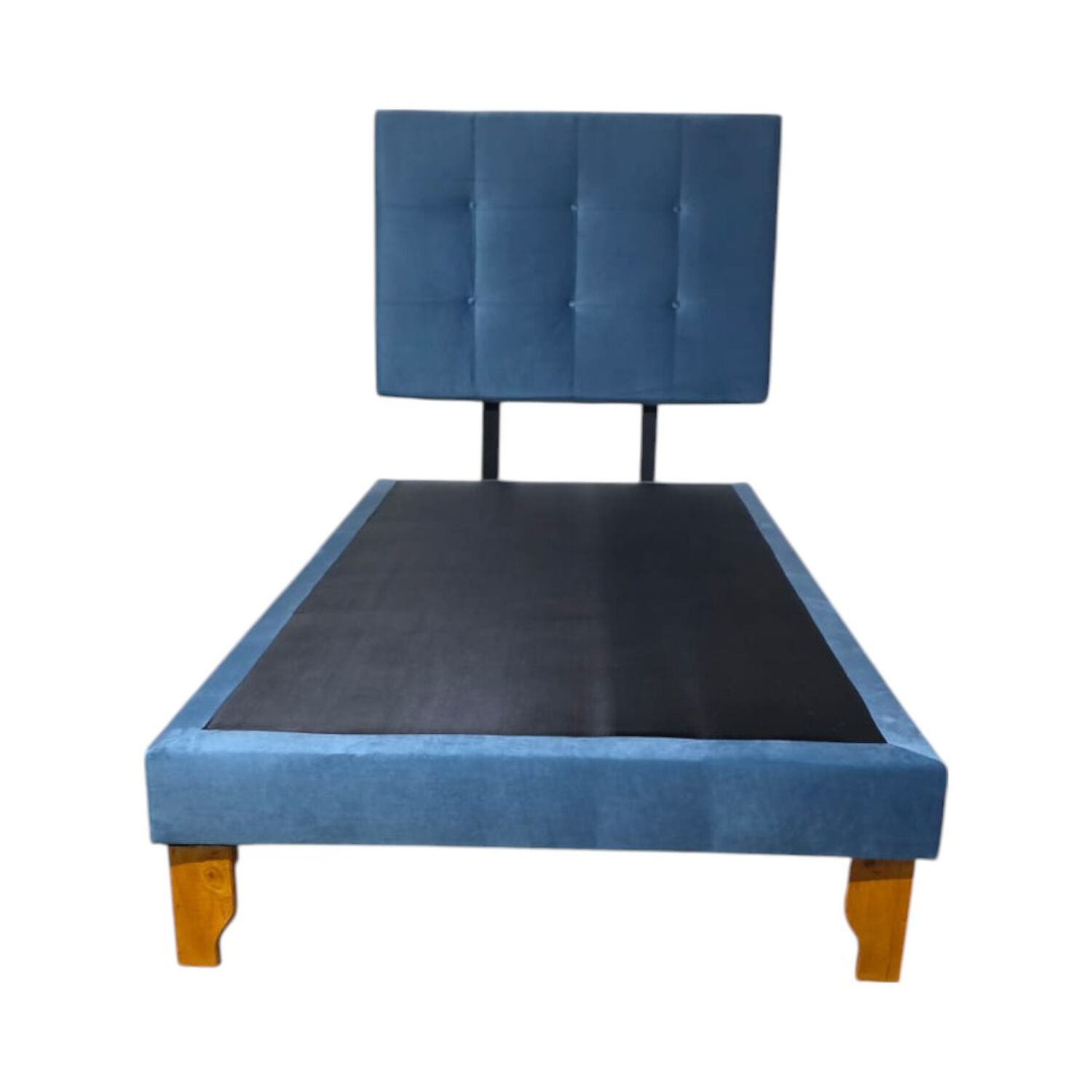 Cama De Plaza Y Media Felpa Azul Jeans image number 4.0
