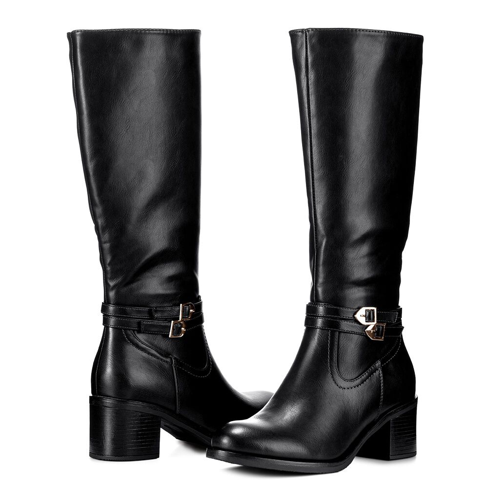 Bota Negro Casual Mujer Weide Czy582 image number 5.0