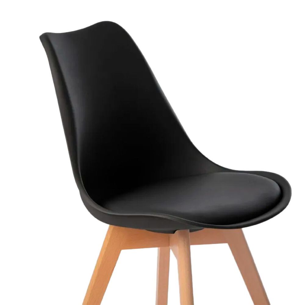 Silla Comedor Tulip Negro image number 2.0