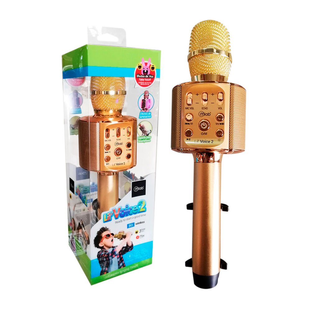 Micrófono Karaoke Mlab Voice 2 Led Soporte Metal 8912 image number 2.0