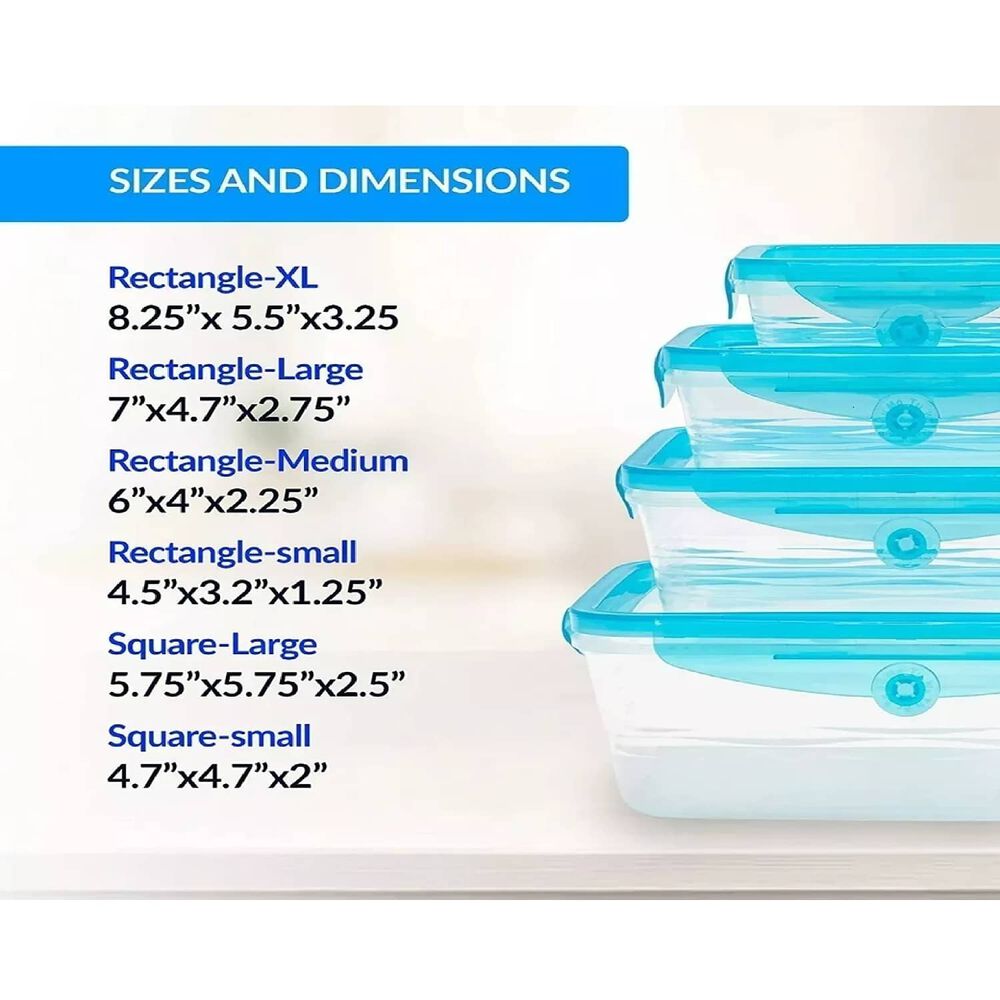 Tuper Tupper Hermetico Pack 6 + Tapa Silicona Flexible Color Celeste image number 2.0