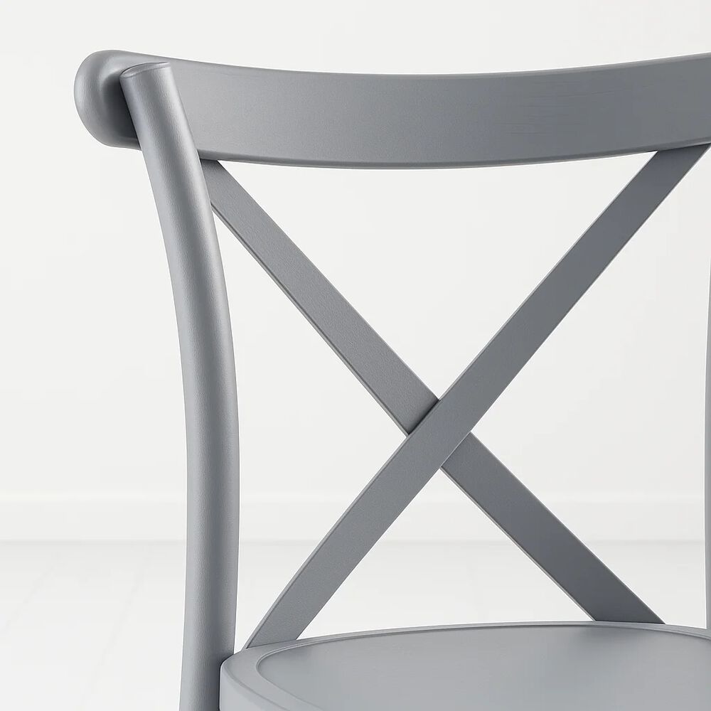 Silla Crossback Danubio De Terraza Exterior O Comedor - Gris image number 12.0