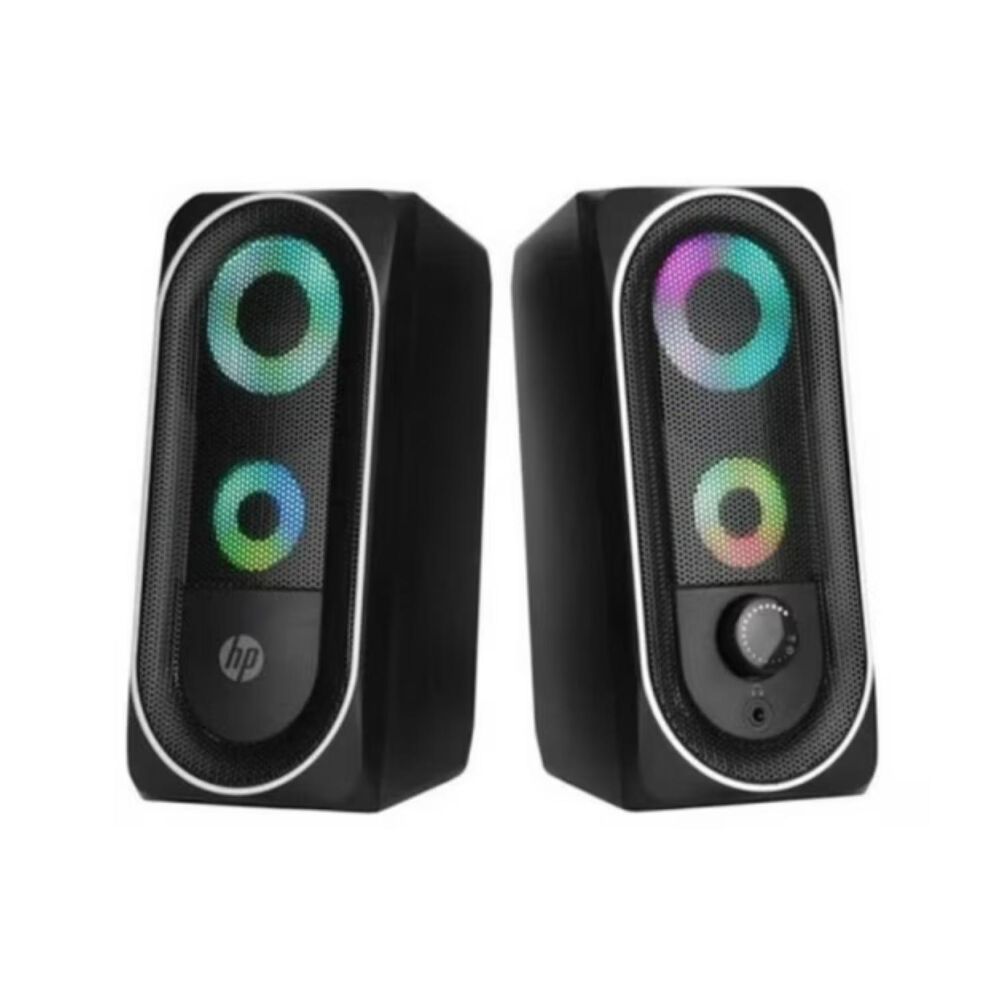 Parlantes Gamer Rgb Para Pc Negro Dhe-6001 image number 1.0