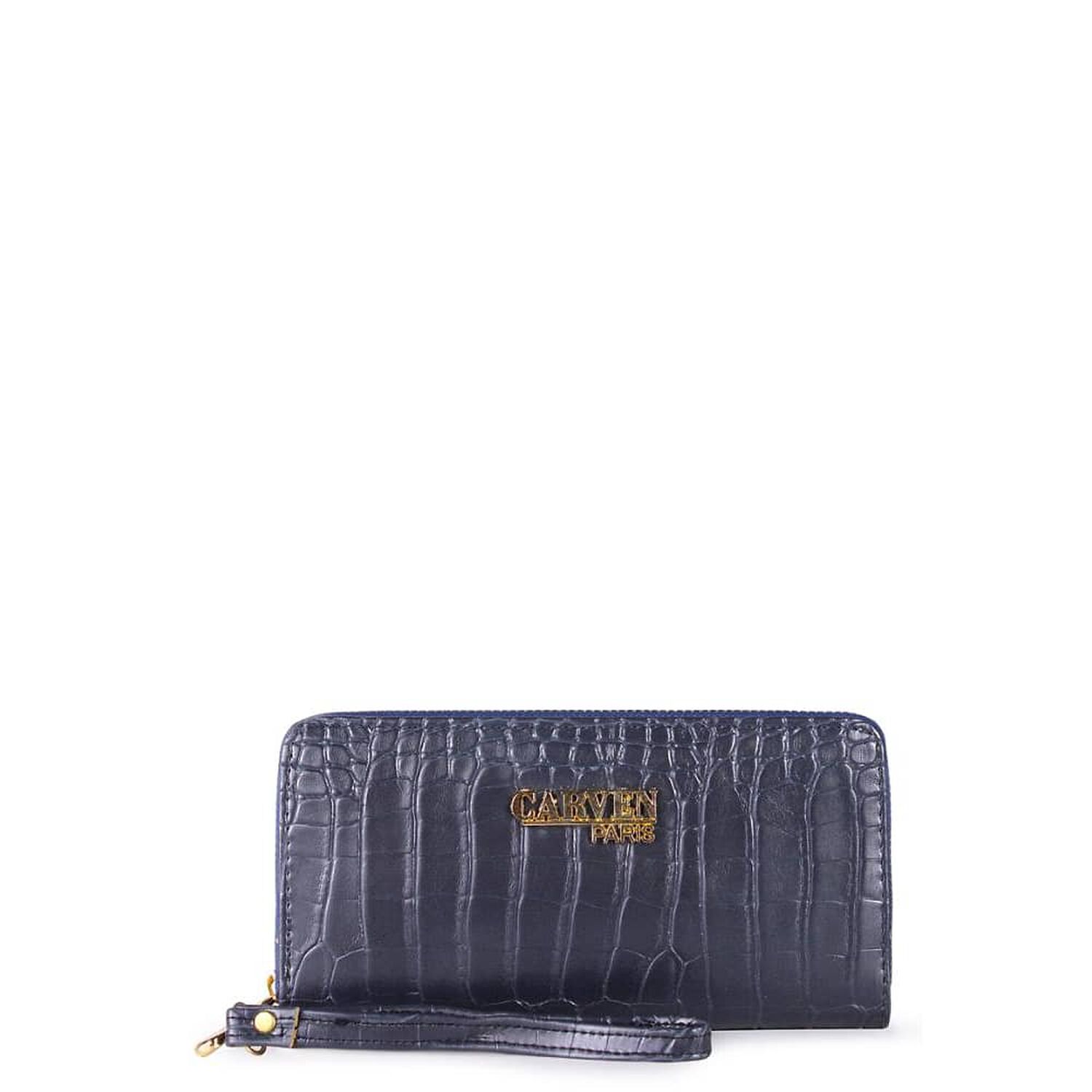 Billetera De Mujer Jade Azul Carven image number 0.0
