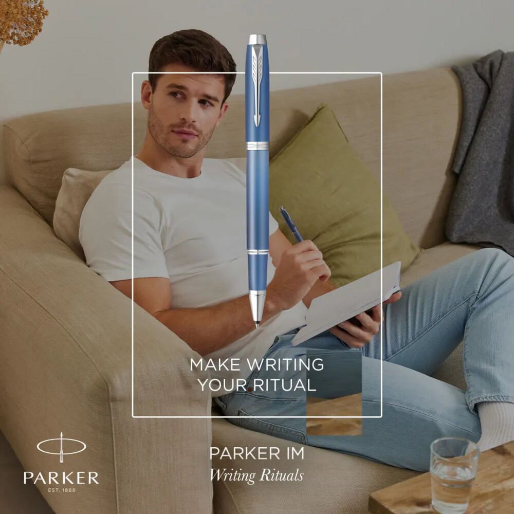 Bol&iacute;grafo Rollerball Parker Im Writing Rituals Azul Tin Neg image number 3.0