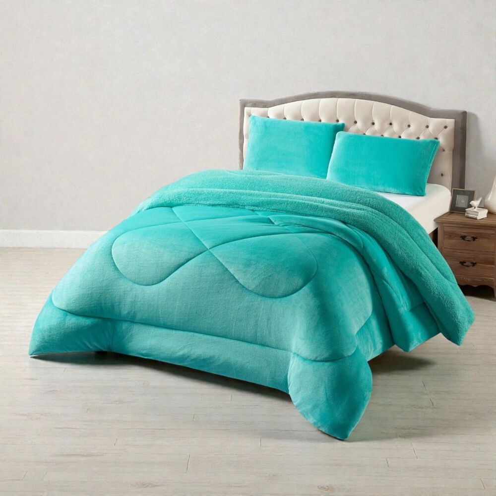 Plumon De Invierno Plush Liso Con Chiporro De 1.5 Plazas + 1 Funda Para Almohada Cip1.5p-18 image number 0.0