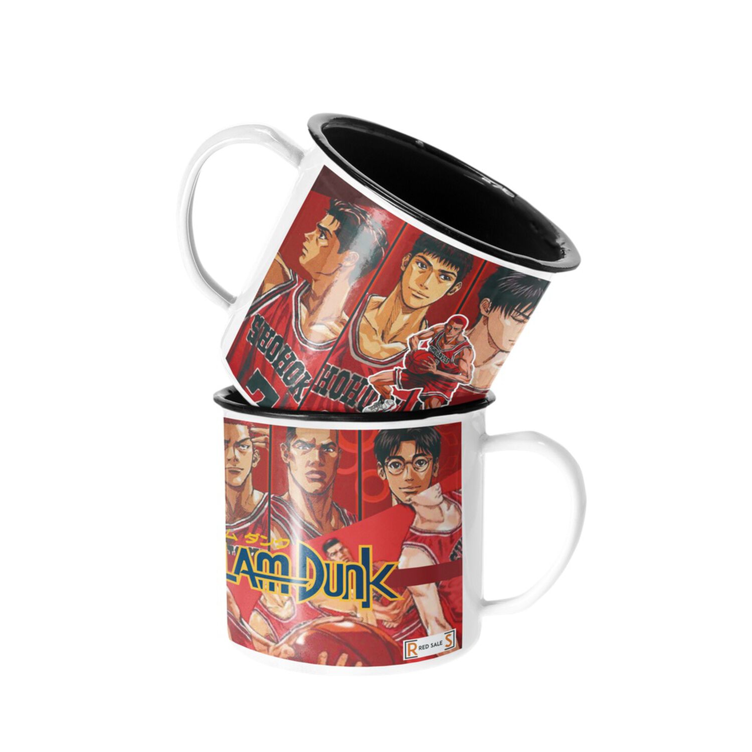 Taza Enlozada Lechera Hanamichi Sakuragi Slam Dunk image number 0.0