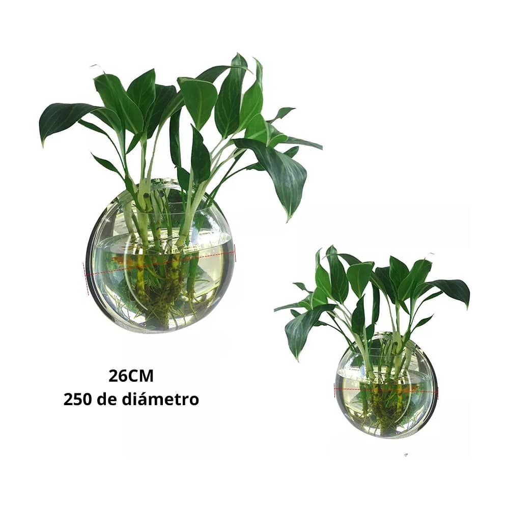 Maceta Colgante De Acr&iacute;lico Transparente Pared 26cm image number 4.0